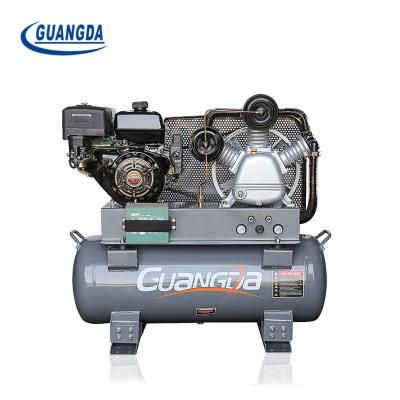 China Big Power Gasoline Lubricated 13 Hp Gasoline Engine Hot Selling Industrial Air Compressor for sale