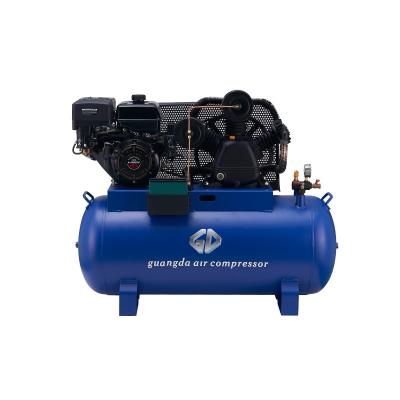 China Best Price 250L Oil Tank Gasoline Industrial Air Compressor With Gasoline Engine for sale