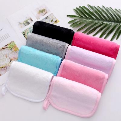 China Reusable/Soft/Effective Washable Vegan Cloth Makeup Remover Make Up Removal Microfiber Cleansing Face Wipes Reusable Face Cleansing Makeup Remover Towel for sale