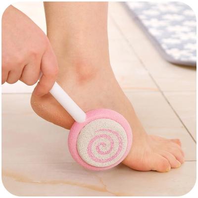 China Durable Reusable Pedicure Foot File Cute Pedicure Lollipop Double Sided With Hard Grip Feet Peel Callus Pedicure Remover Pumice Remover Foot Cleaning Foot Scrubber for sale