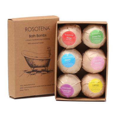 China Full Body Use Rich Bubbles Hot Selling Bath Bombs Gift Set Organic Handmade Cbd Hemp Fizz Press Dye 6pcs Bubble Natural Vegan Fizzy Bath Bombs For Kids for sale