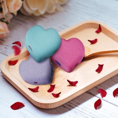 China Full Body Use Rich Bubbles 2020 Newest Heart Shape Bath Bambs Gift Set For Women/Girls Handmade Natural Bath Shower Organic Fizzy Bubbles Heart Shape Bath Bomb for sale