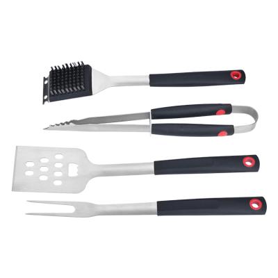 China Easily Cleaned BBQ Grill Tool Kit w/ Flip Flops, Spatula, Fork & Brush - Accessories for Outdoor BBQ Grills for sale