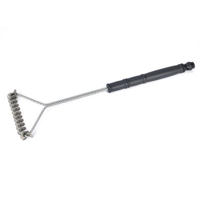 China Easily Cleaned Stainless Steel Scuffing Barbecure Tools Grill Bristle Washing Brush For BBQ Camping for sale