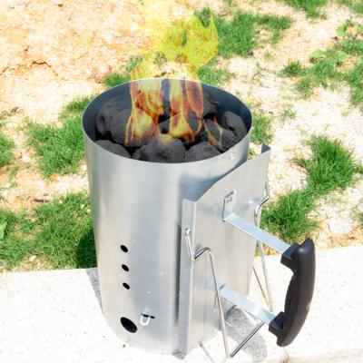 China Easily Cleaned Hot Selling BBQ Charcoal Fire Lighter Chimney Starter For Outdoor Camping Bucket for sale