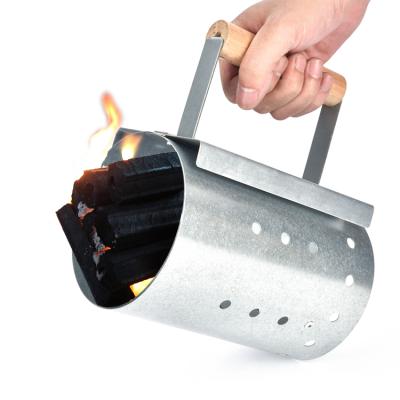 China Easily Cleaned Portable Outdoor BBQ Tools Grill Lighter Gill Bucket Charcoal Chimney Fire Starter for sale