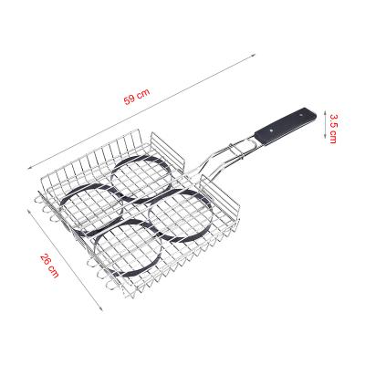 China Easily Cleaned BBQ Stainless Steel BBQ Grill Griddle Basket Steak Oven BBQ Roasting Pan for sale