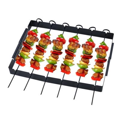 China Easily Cleaned Grilling Accessories BBQ Tools Meat Grill Fork Turkish BBQ Kebab Skewers Set for sale