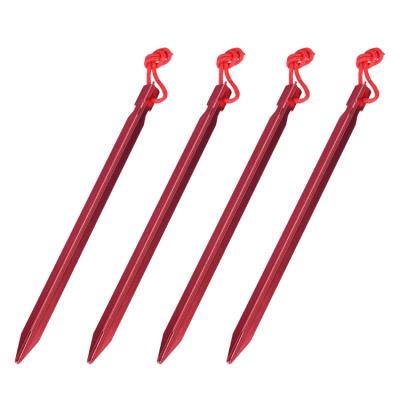 China Wholesale OEM Easy Carrying Color Customize Sturdy Outdoor Camping Tent Plastic Stakes Trap Pegs for sale