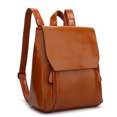 China 2020 luxury women's school college women bagpack daily casual RFID girls PU leather backpack for ladies wholesale for sale