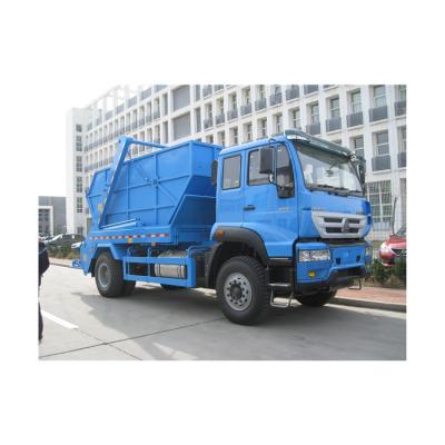 China SINOTRUK HOWO 6-10CBM 4X2 Machinery Repair Shops Swing Arm Garbage Truck For Sale for sale