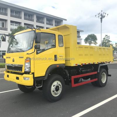 China Sinotruk howo 6 ton 4x2 dump light truck for Philippines 4150X2050X500(mm) for sale