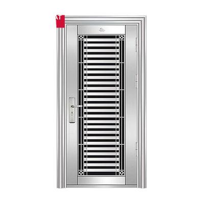 China Bright And Luxurious Appearance Stable Security Designs Stainless Steel External Door for sale