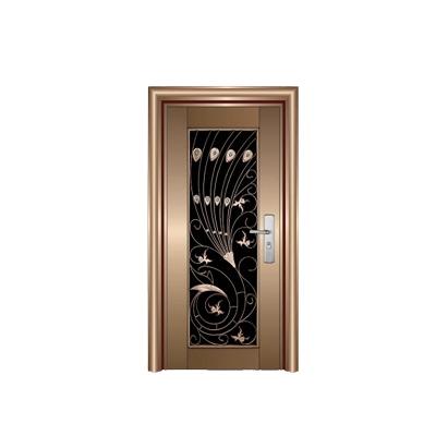 China Bright And Luxurious Appearance Frame Stainless Steel Door Residential Design Price for sale