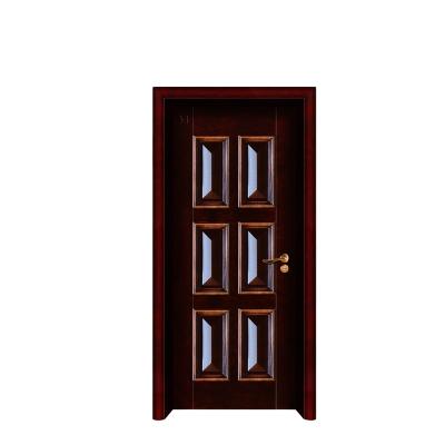 China Suppliers Modern Exquisite Interior Internal Timber Art Interior Door Wooden Styles for sale