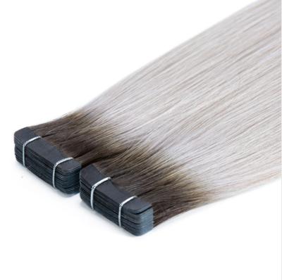 China Natural Wave Premium Quality Hair Extensions Bone Straight Hair Double Drawn Tape Hair Extensions Good Quality for sale