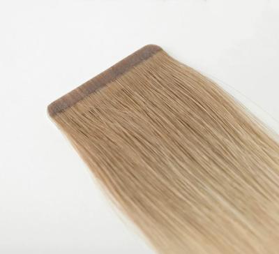 China Wholesale natural russian remy hair extension invisible wave tape in extensions ombre color blonde skin tape hair weft extension for sale