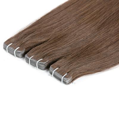 China Natural Cambodian Remy Hair Vendor Remy Hair Extensions Bone Straight Hair Dark Color Seamless Tape In Extensions for sale