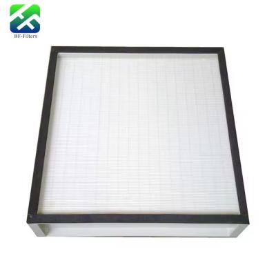 China H13 H14 HEPA And ULPA Filters U15 U16 U17 Mini Pleat HEPA Filter Glass Fiber for sale