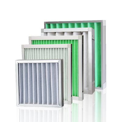 China OEM ODM Washable Pleated Panel Air Filters Mesh For Industrial Pre Filtration for sale