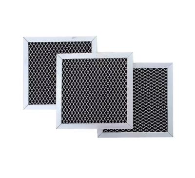 China High Efficiency Active Air Carbon Filter Metal Frame Pad Primary Air Filter for sale