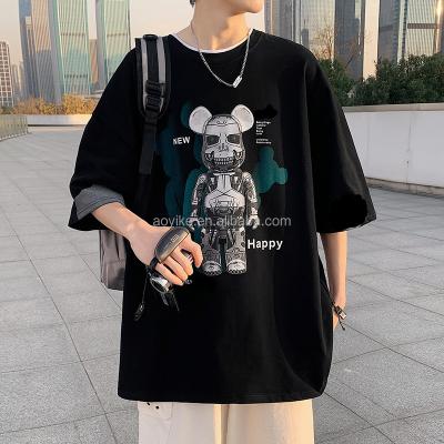 China Other Men Luxury Custom Heavy 100% Cotton high quality oversize T Shirt Blank Mock Neck Heavyweight Oversized boxy t shirt for sale