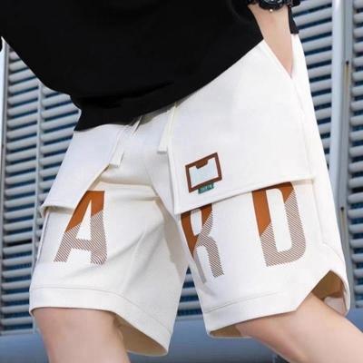 China QUICK DRY Summer Men's Shorts Custom Logo Shorts Printed Luxury Elastic Drawstring Waist Shorts for sale