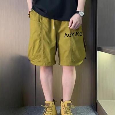 China QUICK DRY Custom Logo Sports Gym Shorts Mens Summer Shorts Men'S Loose Elastic Waist Beachwear Outwear Overalls Shorts for sale