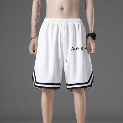 China QUICK DRY Men's Sports Loose Summer Quick-drying Short Pants Plus Size American Men's Ice Fitness Mesh Pants for sale