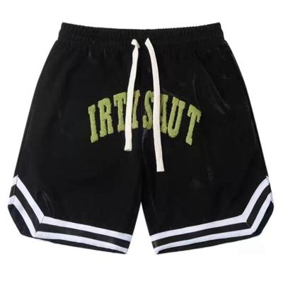 China QUICK DRY Plus Size Men's Shorts Wholesale New Design Stripes Gym Mesh Shorts Custom Men Basketball Shorts for sale