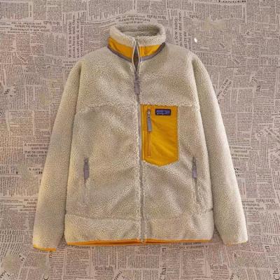 China Other 2023 Men's winter coat fleece jacket solid color pockets fleece zip up jacket factory customized sherpa fleece jacket for sale