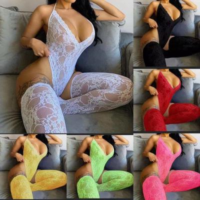 China Mesh Up Plus Size Sheer Jumpsuit Underwear Sexy Hot Sexy Lingeries Lace Lingerie Lingere femenina de lenceria 2 Piece Set for sale