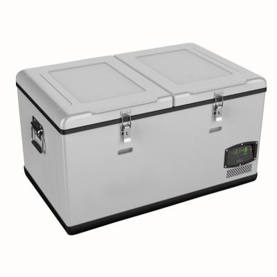 China Freezing 95L Camping Refrigerator Freezer DC 12V/24V AC 110/240V Car Fridge for sale