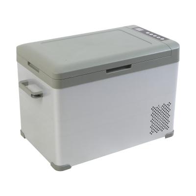 China 40 Liter Compressor Chest Fast Cooling Freezer Cold Rolled DC12V Freezer Car Fridge For Trailer Camping Hot Sale for sale