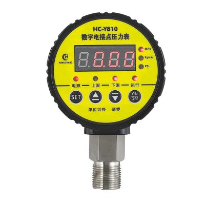 China 304 stainless steel premium quality digital electric contact pressure gauge for widely use on sale for sale