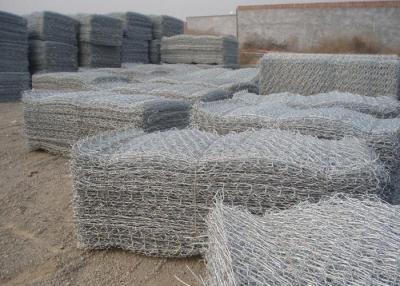 China Galvanized gabion wire mesh 80*80mm gabion basket for wall fencing for sale