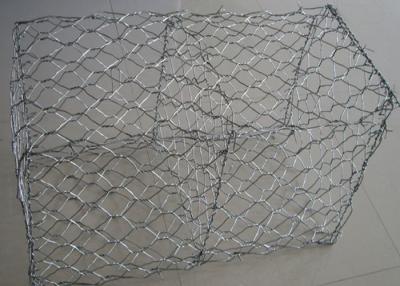 China Schwer sechseckiger Gabion Kasten der Zink-überzogener Antikorrosions-80x100mm 2x1x1m für Stein zu verkaufen