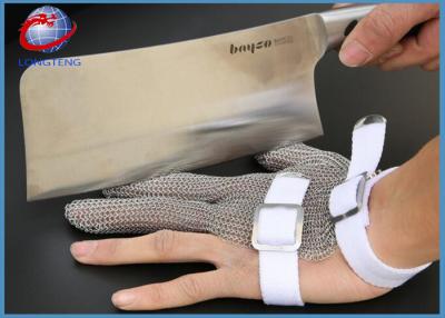 China Three Fingers Protection Stainless Steel Hand Safety Work Gloves Anti Garments Cutting for sale