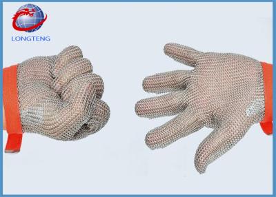 China 0.53mm Diameter Safety Metal Gloves With Eva Strap , Stainless Steel Mesh Safety Gloves for sale