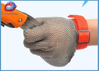 China Wire Mesh Cut Resistant Gloves , Stainless Steel Gloves For Butchers for sale