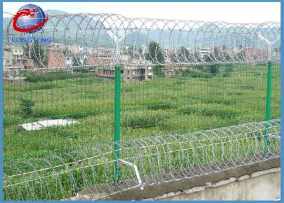 China Anti Corrosion Flat Wrap Razor Wire / Razor Blade Wire Fence Anti Theft for sale