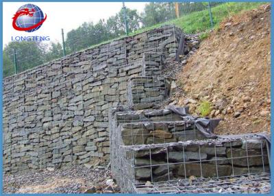 China Welded Gabion Wire Mesh Box / Galvanized Gabion Stone Cage For Protection for sale