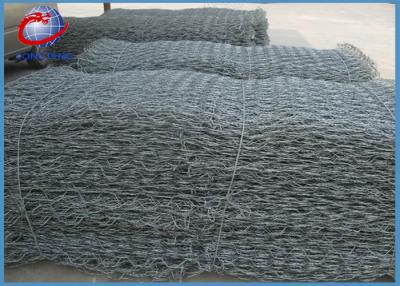 China Double Twist Gabion Wire Mesh Panels , Gabion Fence Panels Water Flood Barriers for sale