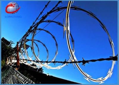 China Concertina Hot Dipped Galvanized Razor Barbed Wire Anti Climb CBT-65 for sale