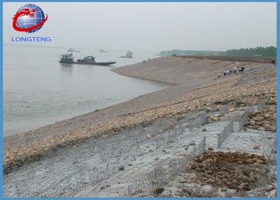 China Schützender Zaun sechseckiger Gabions-Kasten für Wand-Wasser-Flut-Sperren zu verkaufen