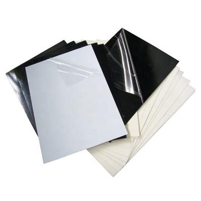 China Album Rigid Foam PVC Sheet Adhesive Antibacterial White / Black for sale