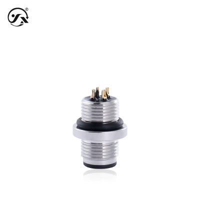 China Installation Accessories IP65 M12D Aviation Connector Socket for sale