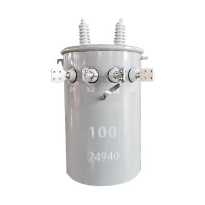 China Power Distributiom System Advanced Design 100kva 167 kva 13.8kv 120/240v Overhead Single Phase Oil-filled Transformer for sale