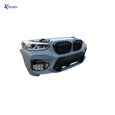 China Plastic Hot selling NEW X4 original second-hand complete front bumper X4 G02 car bumper for bmw body kit front  nose for sale