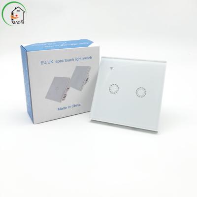 China Good Quality Smart Life/tuya Factory Directly Led Touch Wall Lamp Switch Electric Wireless Alexa Google Wifi Smart Wall Switch for sale